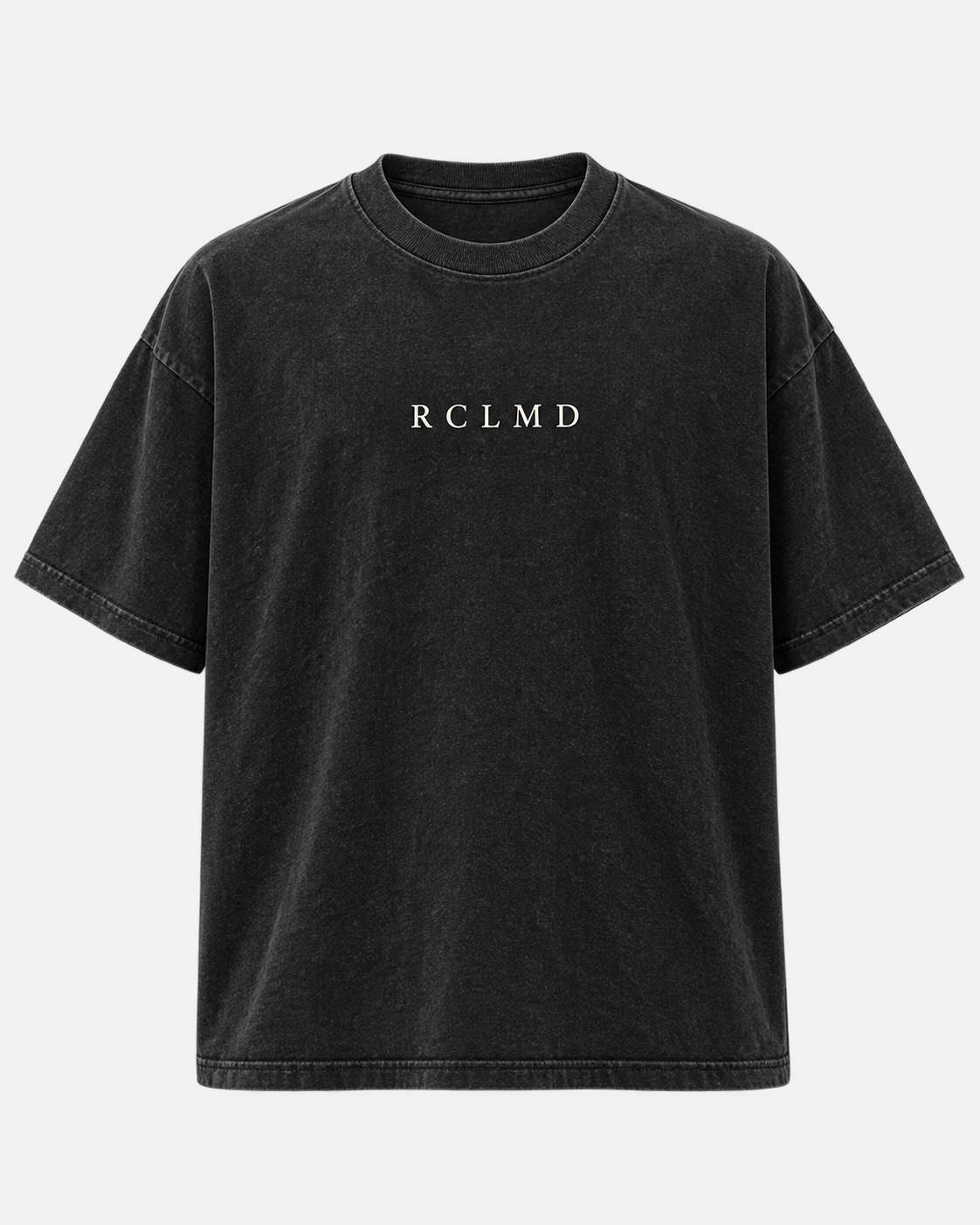 God's Got Me Tee in black, front view with small RCLMD chest logo